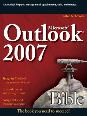 cover image of Microsoft Outlook 2007 Bible